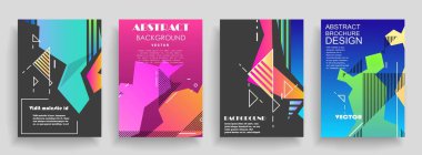 Orijinal sunum şablonları. Yaratıcı broşür, broşür, sunum, afiş, broşür kapakları. 
