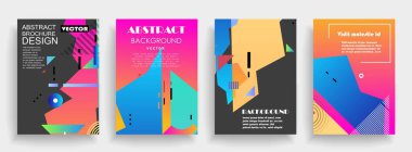 Orijinal sunum şablonları. Yaratıcı broşür, broşür, sunum, afiş, broşür kapakları. 