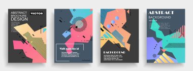 Orijinal sunum şablonları. Yaratıcı broşür, broşür, sunum, afiş, broşür kapakları. 