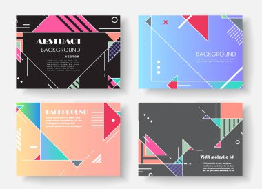 Orijinal sunum şablonları. Yaratıcı broşür, broşür, sunum, afiş, broşür kapakları. 