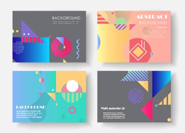 Orijinal sunum şablonları. Yaratıcı broşür, broşür, sunum, afiş, broşür kapakları. 