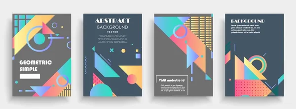 Cubre Diseño Artístico Fondos Colores Creativos Diseño Futurista Moda — Archivo Imágenes Vectoriales