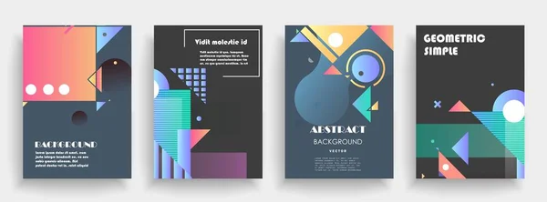 Künstlerisches Cover Design Kreative Farben Hintergründe Trendiges Futuristisches Design — Stockvektor