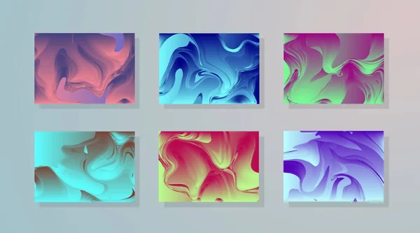 Couvertures Abstraites Modernes Ensemble Composition Formes Colorées Vecteur Eps10 — Image vectorielle