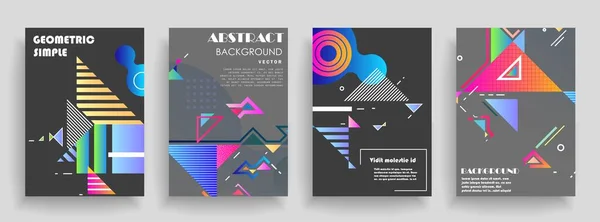 Künstlerisches Cover Design Kreative Farben Hintergründe Trendiges Futuristisches Design lizenzfreie Stockillustrationen