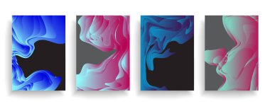 Sanat tasarımı kapsar. Yaratıcı arkaplan renkleri. Moda fütürist tasarımı