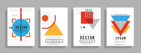 Projekt Okładek Artystycznych Kreatywne Tło Kolorów Modny Futurystyczny Design — Wektor stockowy