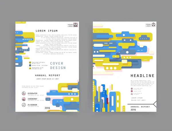 Künstlerisches Cover Design Kreative Farben Hintergründe Trendiges Futuristisches Design lizenzfreie Stockvektoren
