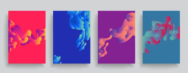 Moderne Abstrakte Einbände Abstrakte Formen Komposition Futuristisches Minimalistisches Design Eps10 Stockillustration