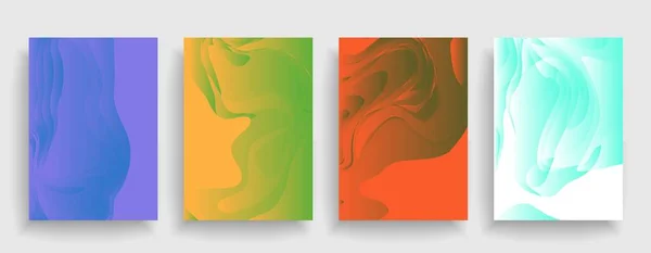 Moderne Abstrakte Einbände Abstrakte Formen Komposition Futuristisches Minimalistisches Design Eps10 — Stockvektor