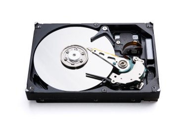 Sabit disk sürücüsü yüzey veri depolama kurtarma kavramı