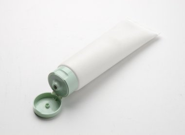 Kozmetik boş tüp herhangi bir etiket şablon