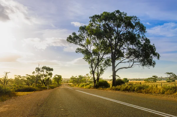 Carretera rural en Australian Outback — Foto de Stock