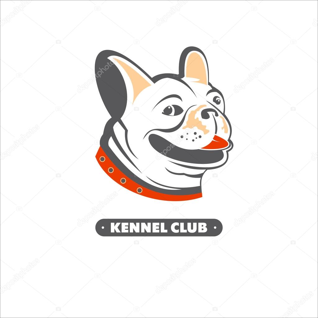 Dog. Kennel club. Vector logo, badge, label.