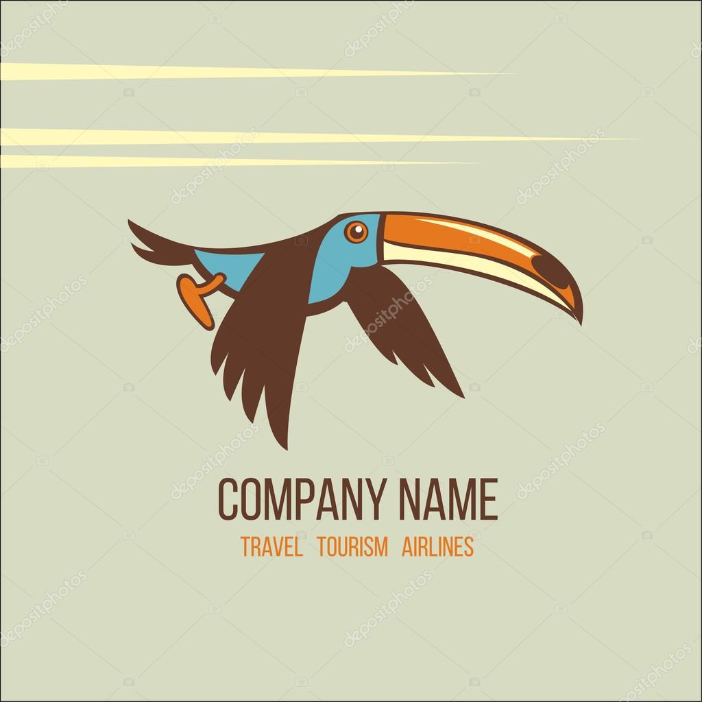 Toucan vector illustration icon logo vintage