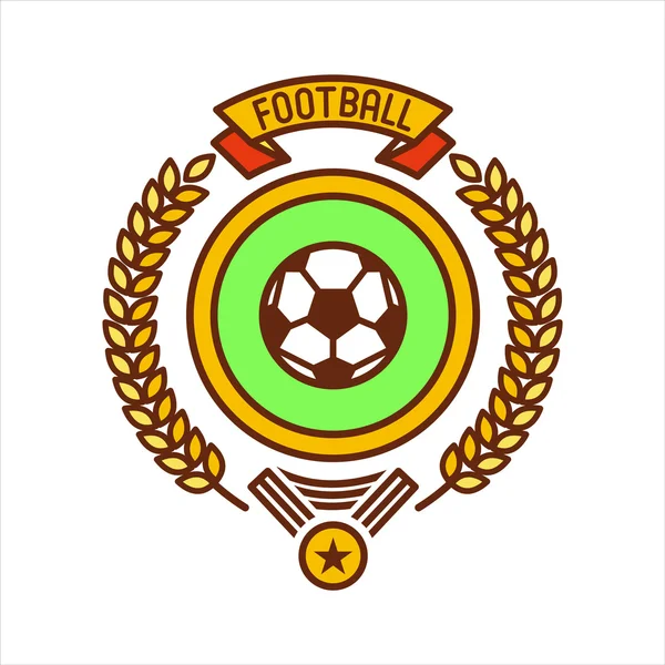 Fútbol. Logo vectorial, símbolo, aislado sobre fondo blanco . — Archivo Imágenes Vectoriales