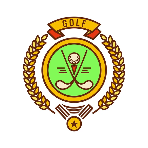 Golf. Logo vektorové ikony izolované na bílém pozadí. — Stockový vektor