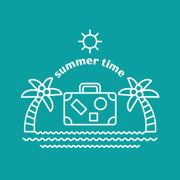 Zomer. Logo, vector illustratie. — Stockvector