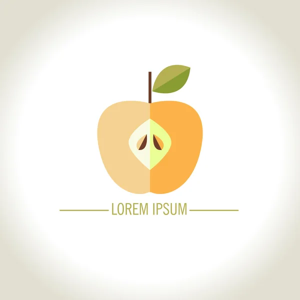 Logotipo do vector Apple — Vetor de Stock