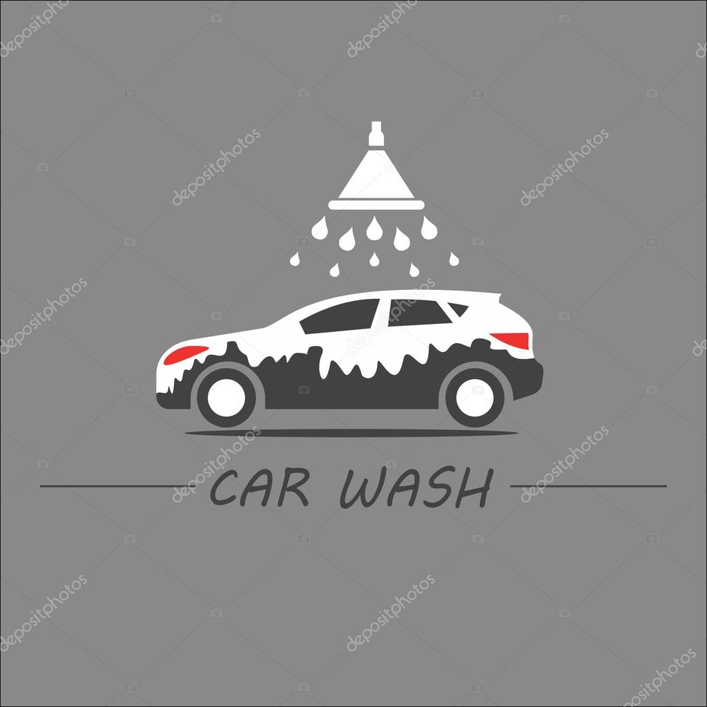 CAR WASH LOGO Stock Vector