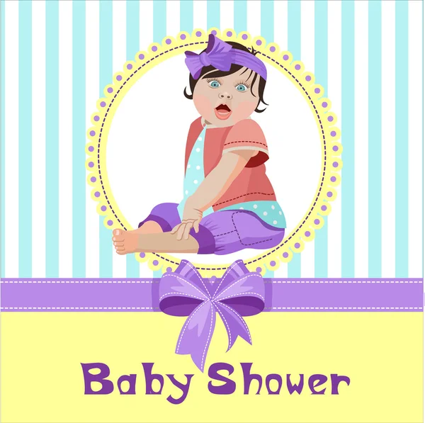 Invito Baby Shower 2 — Vettoriale Stock