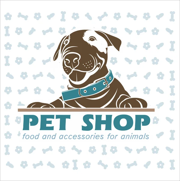 狗，矢量 logo，宠物产品 2 — 图库矢量图片