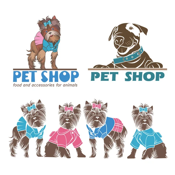 Cute cats and dogs fashion hipster Stock Vector Image by ©dashk_ 105250194