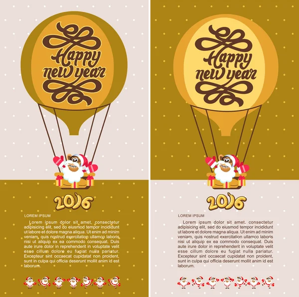 Feliz año nuevo. Ilustración vectorial de feliz nuevo año 2016 de th — Archivo Imágenes Vectoriales