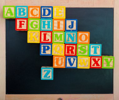 ahşap alfabe blokları