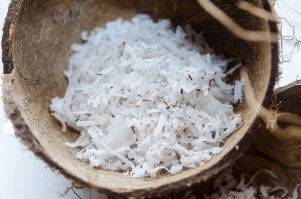 Freshly grated coconut — Stock Photo, Image