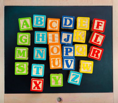 ahşap alfabe blokları