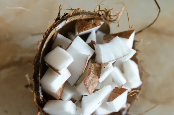 Partes de coco — Fotografia de Stock