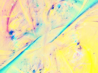 soyut kaotik fraktal arkaplan 3B oluşturma