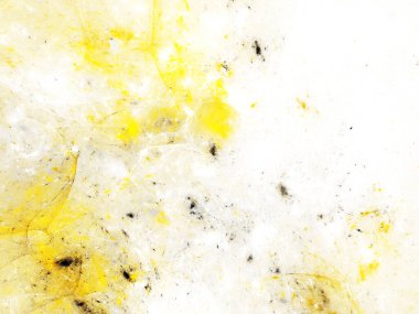 sarı soyut fraktal arkaplan 3d oluşturma