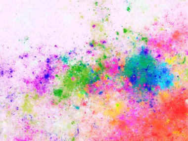 gökkuşağı soyut fraktal arkaplan 3d oluşturma