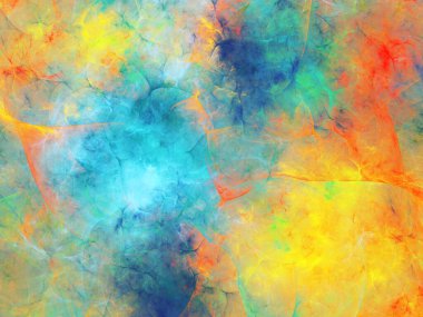 soyut kaotik fraktal arkaplan 3B oluşturma