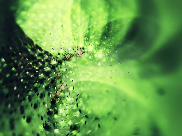 Verde Abstrato Fractal Fundo Renderização — Fotografia de Stock