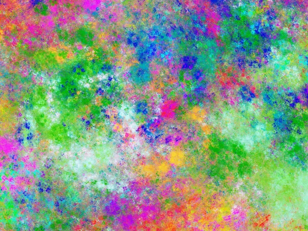 Радужный Абстрактный Фрактальный Фон Рендеринг — стоковое фото