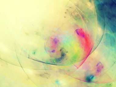 soyut kaotik fraktal arkaplan 3B oluşturma