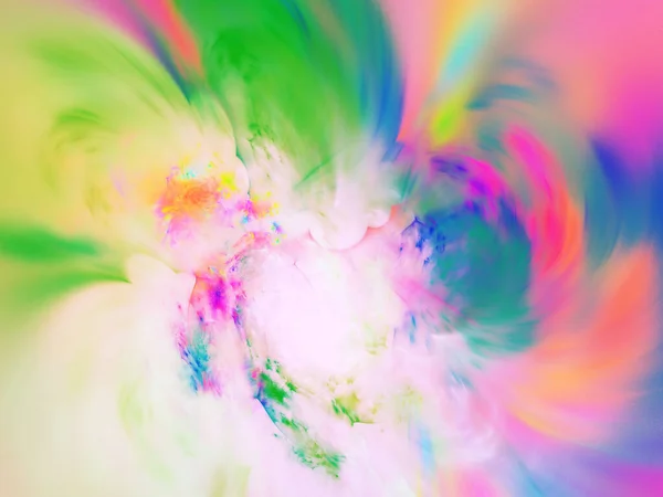 Rainbow Abstract Fractal Background Rendering — Stock Photo, Image