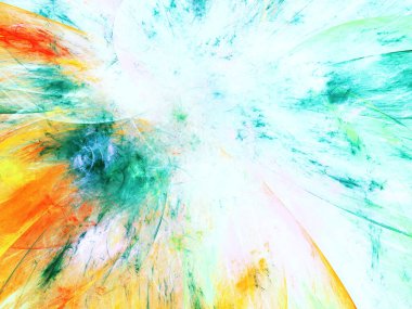 soyut kaotik fraktal arkaplan 3B oluşturma