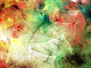 soyut kaotik fraktal arkaplan 3B oluşturma