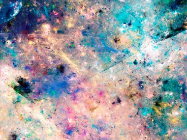 mavi ve mor soyut fraktal arkaplan 3d görüntüleme 