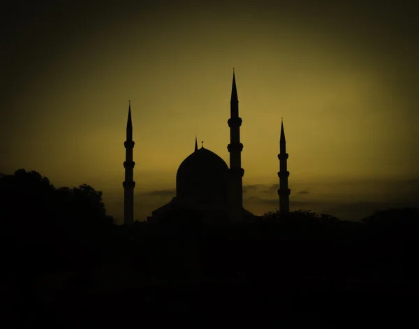 Mosque silhouette — Stock Photo, Image