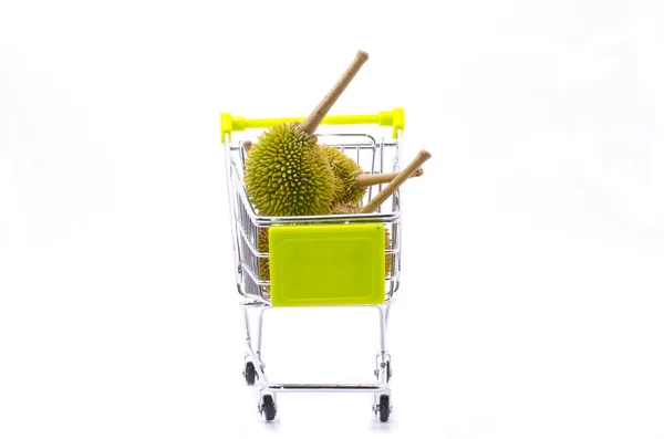 Durian på vagn — Stockfoto