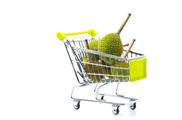 Durian på vagn — Stockfoto