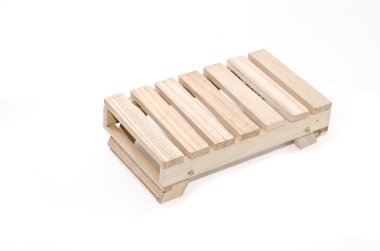 Görüntü kavramı palet. ahşap masa izole beyaz arka plan