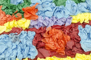 mavi, kırmızı, yeşil ve mor dekorasyon kağıt