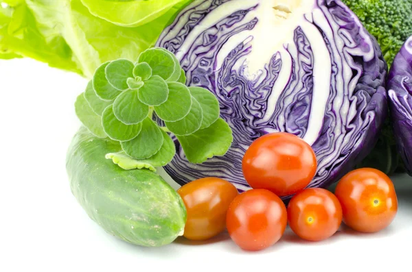 Colores de vegetales orgánicos crudos — Foto de Stock