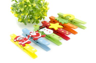 renkli bez klibin Noel simge kümesi